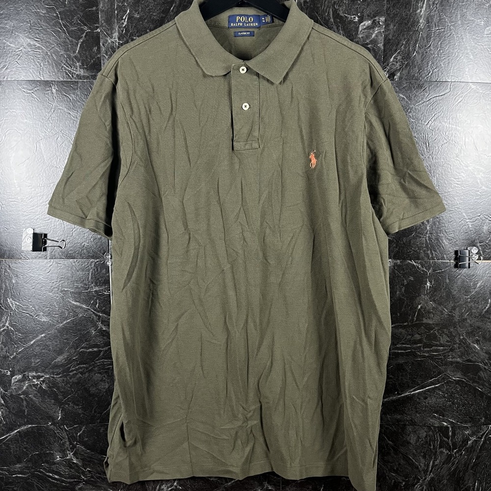 Polo Ralph Lauren Men's Green Classic Fit Polo Shirt XL